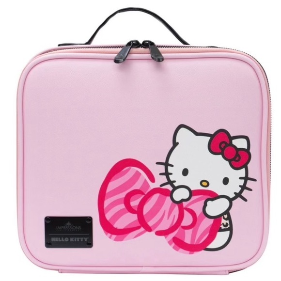 NEW Hello Kitty By Impressions Vanity Hello Kitty Pink Animal Cosmetics Bag - Picture 5 of 12